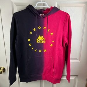 Men's Kappa Authentic Mookie Hooded Sweatshirt Hoodie Pink Black Large
